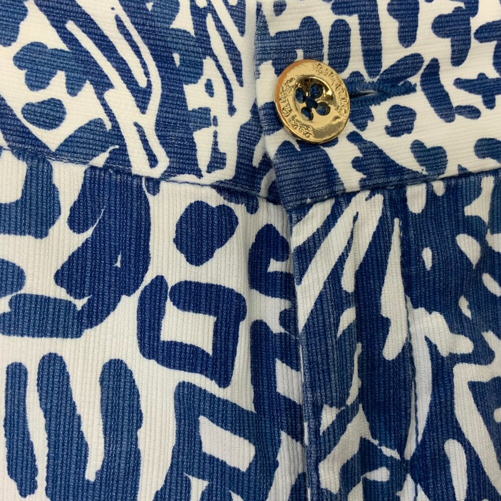 Lilly Pulitzer Chipper Short Home Slice Indigo Sz 8 - Picture 4 of 16